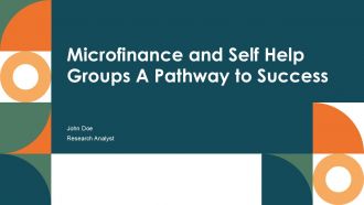 Microfinance And Self Help Groups A Pathway To Success PPT Graphics ACP