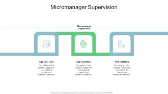 Micromanager Supervision In Powerpoint And Google Slides Cpb