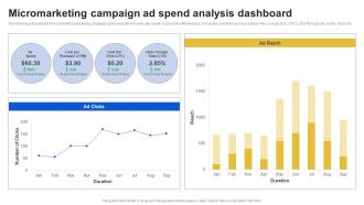 Micromarketing Campaign Ad Spend Analysis Introduction To Micromarketing Customer MKT SS V