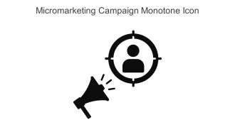Micromarketing Campaign Monotone Icon In Powerpoint Pptx Png And Editable Eps Format