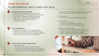 Micromarketing Guide To Target Niche Group powerpoint Presentation Slides MKT CD Unique Ideas