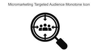 Micromarketing Targeted Audience Monotone Icon In Powerpoint Pptx Png And Editable Eps Format