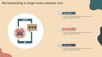 Micromarketing To Target Niche Customer Icon