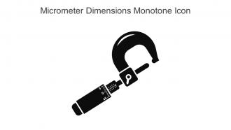 Micrometer Dimensions Monotone Icon In Powerpoint Pptx Png And Editable Eps Format