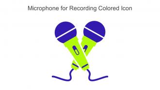 Microphone For Recording Colored Icon In Powerpoint Pptx Png And Editable Eps Format
