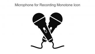 Microphone For Recording Monotone Icon In Powerpoint Pptx Png And Editable Eps Format