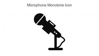 Microphone Monotone Icon In Powerpoint Pptx Png And Editable Eps Format