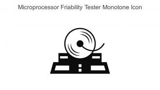 Microprocessor Friability Tester Monotone Icon In Powerpoint Pptx Png And Editable Eps Format