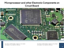 Microprocessor Motherboard Gear Wheel Circuit Board Parallel Formation