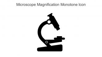 Microscope Magnification Monotone Icon In Powerpoint Pptx Png And Editable Eps Format