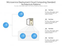 Microservice deployment cloud computing standard architecture patterns ppt powerpoint slide