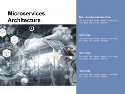 Microservices architecture ppt powerpoint presentation show graphics tutorials cpb
