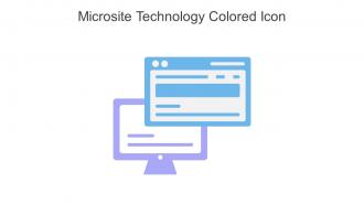 Microsite Technology Colored Icon In Powerpoint Pptx Png And Editable Eps Format