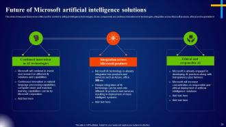 Microsoft AI Solutions For Business Transformation AI CD Researched Template