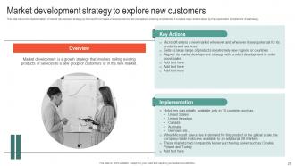 Microsoft Business Strategy To Stay Ahead In Market Strategy CD V Visual Adaptable