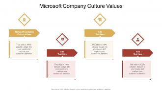 Microsoft Company Culture Values In Powerpoint And Google Slides Cpb