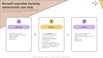 Microsoft Corporation Marketing Implementation Of Marketing Communication