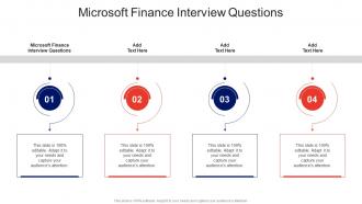 Microsoft Finance Interview Questions In Powerpoint And Google Slides Cpb