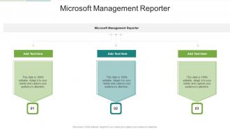 Microsoft Management Reporter In Powerpoint And Google Slides Cpb