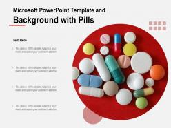 Microsoft powerpoint template and background with pills