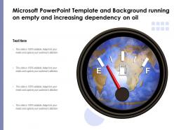 Microsoft Powerpoint Template Running On Empty And Increasing Dependency On Oil