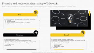 Microsoft Strategy Analysis To Understand Businesss Strategy CD V Editable Graphical