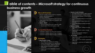 Microsoft Strategy For Continuous Business Growth Powerpoint Presentation Slides Strategy CD Unique Editable
