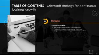 Microsoft Strategy For Continuous Business Growth Powerpoint Presentation Slides Strategy CD Idea Impactful