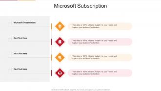Microsoft Subscription In Powerpoint And Google Slides Cpb