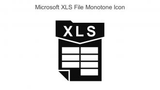 Microsoft XLS File Monotone Icon In Powerpoint Pptx Png And Editable Eps Format