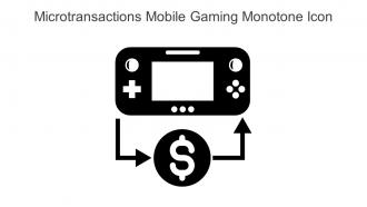 Microtransactions Mobile Gaming Monotone Icon In Powerpoint Pptx Png And Editable Eps Format