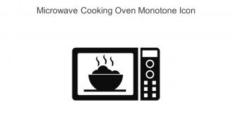 Microwave Cooking Oven Monotone Icon In Powerpoint Pptx Png And Editable Eps Format