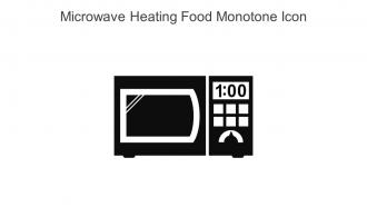 Microwave Heating Food Monotone Icon In Powerpoint Pptx Png And Editable Eps Format