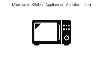 Microwave Kitchen Appliances Monotone Icon In Powerpoint Pptx Png And Editable Eps Format