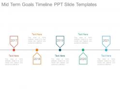 Mid term goals timeline ppt slide templates