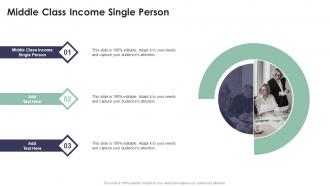 Middle Class Income Single Person In Powerpoint And Google Slides Cpb