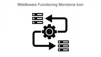 Middleware Functioning Monotone Icon In Powerpoint Pptx Png And Editable Eps Format