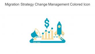 Migration Strategy Change Management Colored Icon In Powerpoint Pptx Png And Editable Eps Format