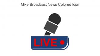Mike Broadcast News Colored Icon In Powerpoint Pptx Png And Editable Eps Format