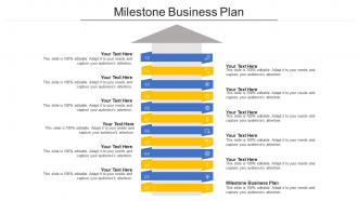 Milestone business plan ppt powerpoint presentation inspiration template cpb