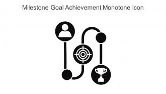 Milestone Goal Achievement Monotone Icon In Powerpoint Pptx Png And Editable Eps Format