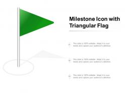 Milestone icon with triangular flag