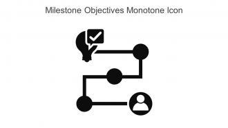 Milestone Objectives Monotone Icon In Powerpoint Pptx Png And Editable Eps Format