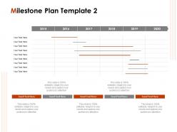 Milestone plan 2015 to 2020 ppt powerpoint presentation slides tips