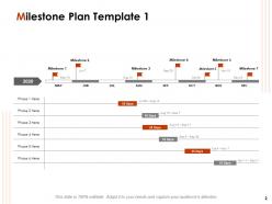 Milestone Planning Approach Powerpoint Presentation Slides