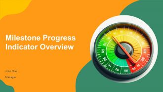 Milestone Progress Indicator Overview PPT Outline AT