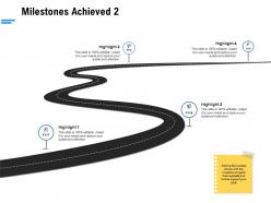 Milestones achieved ppt powerpoint presentation icon graphic tips
