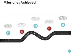 Milestones achieved roadmap ppt powerpoint presentation graphics