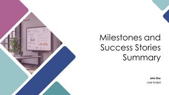 Milestones And Success Stories Summary PPT Slides AT