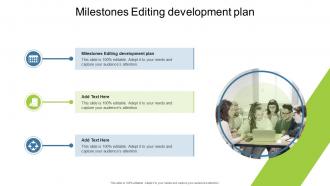 Milestones Editing Development Plan In Powerpoint And Google Slides Cpb